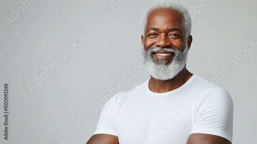 Confident Senior African American Man Smiling with Pride