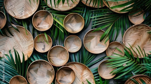 Palm Leaves: Employed in eco-friendly plates and packaging, palm leaves are compostable and biodegradable, breaking down swiftly without leaving harmful residues. 