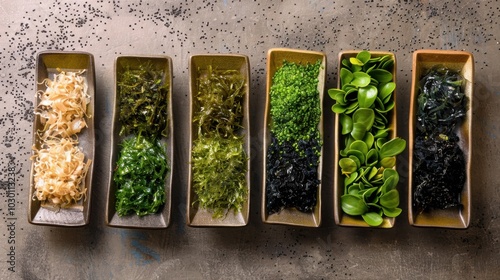 Seaweed: Used in various edible forms, seaweed can also be converted into biodegradable packaging, naturally decomposing in marine environments for sustainability. 