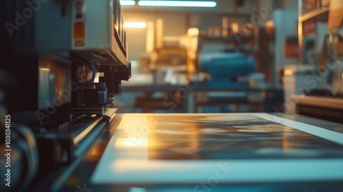 Large Format Printing Machine Close-up