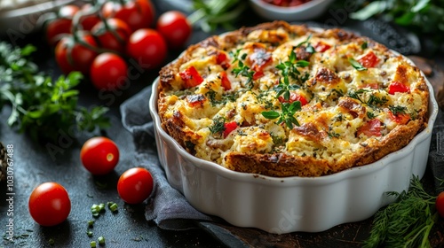 Fresh Cornbread Dressing with Sides and Herbs