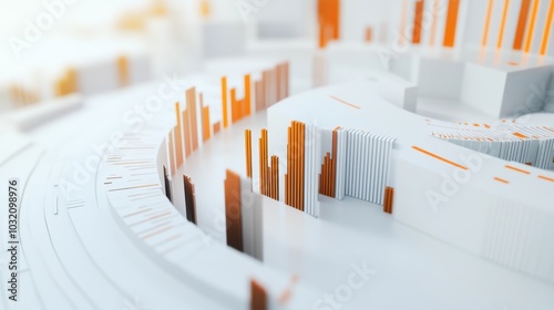 Sectoral GDP impact visualization. Featuring layered graphs on a bright white backdrop. Examining how various sectors affect overall GDP. Ideal for industry analysis