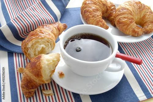 French style breakfast still life