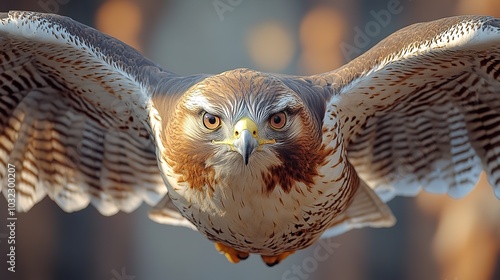 Fierce Hawk Diving Towards Prey: Capture the Moment of a Predator's Attack