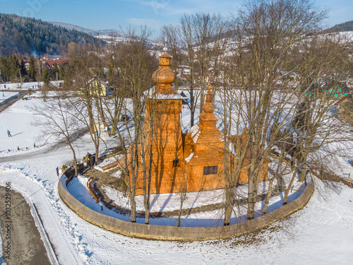 Drewniana cerkiew św. Jakuba w Powroźniku.