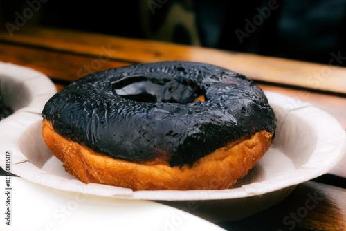 Homemade chocolate covered donuts