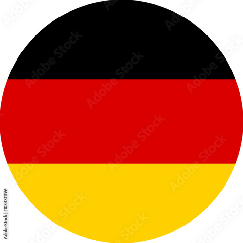 round Germany flag illustrator national of vector