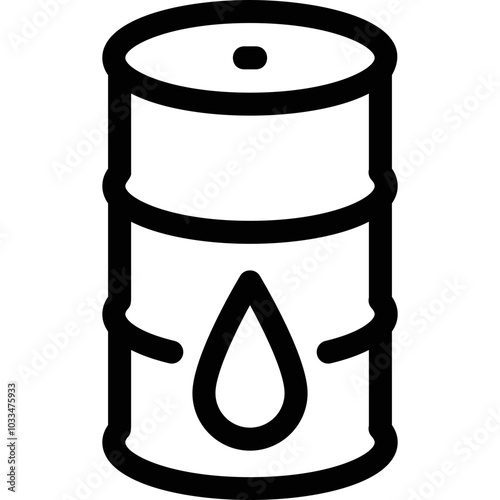 Simple vector icon oil can