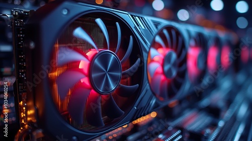 High-End Graphics Card Close-Up: A Glimpse into Powerful Performance