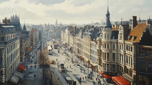 Cityscape of Brussels on a winter day, capturing the capital's charm in February