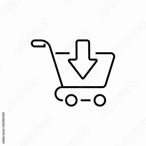 online shopping cart icon sign vector