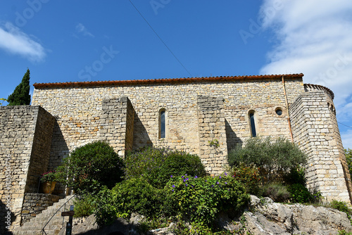 L’ancienne chapelle Saint-Laurent dans le village de Saint-Guilhem-le-Désert dans l’Hérault