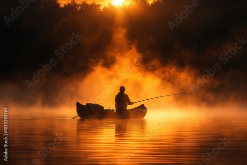 fishing on the river