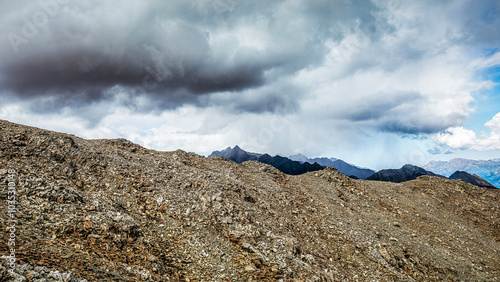 schlechtes Wetter zieht auf in den Alpen