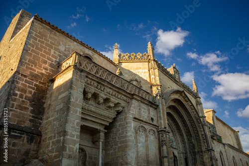 Side facade of the church of San Pablo in Úbeda, Jaén, Andalusia, world heritage city in daylight