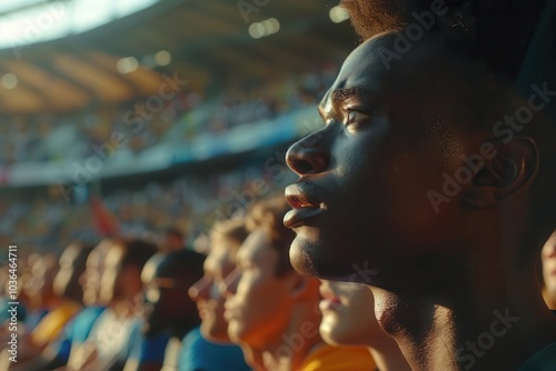 People watching Olympic qualifiers, sports, anticipation