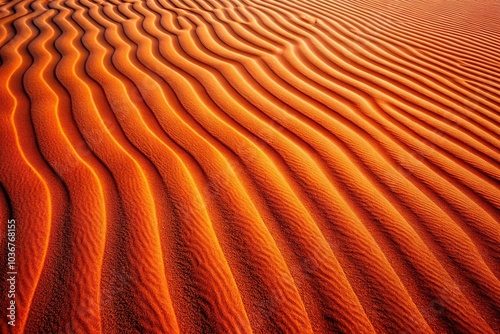 abstract shapes formed by texture on red sand dunes