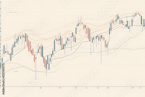 Candlestick Chart with Trend Lines and Moving Averages