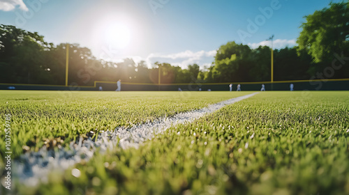 Expansive View of Home Plate from the Shortstop Position on a Vibrant Baseball Field