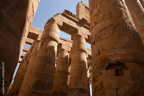 świątynia Karnak , Ancient Egyptian Temple. Thebes, Karnak, Luxor, Egypt