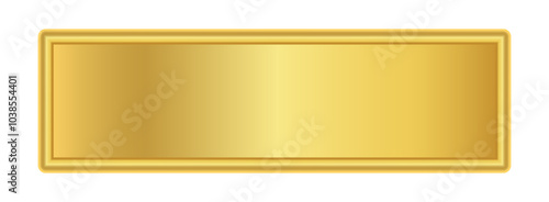 gold label banner, luxury golden frame, gold name plate