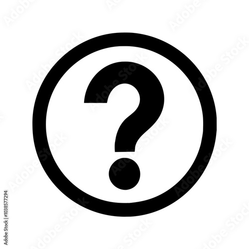 Symbol for asking questions or help