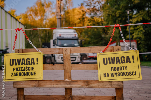 Prace remontowe na wysokości