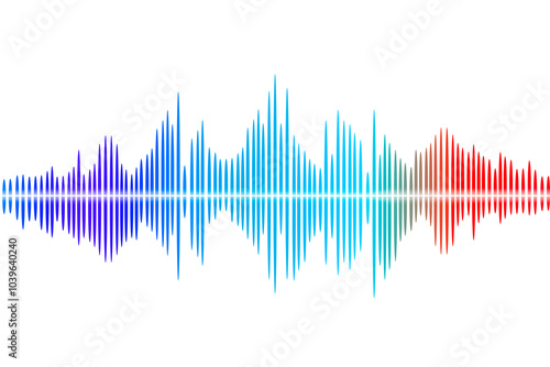 Conceptual image of sound wave, acoustics and sound vibrations, oscillations in space, Auditory System, concept Hearing Test, meditation and sound therapy, audio technologies and sound design