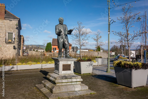 Michael Hogan Statue, Limerick, Ireland. A poet known as the Bard of Thomond