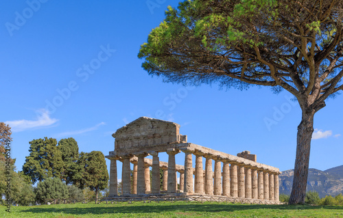 Temple of Athena at Paestum in Italy. 