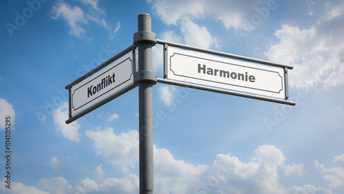 Signposts the direct way to harmony versus conflict