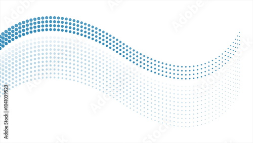 Bright blue minimal dotted lines abstract background