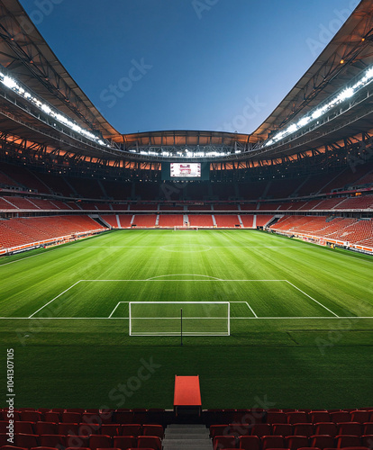 textured soccer game field - center, midfield 