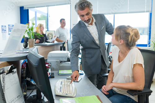 an agency workers having a conversation