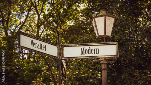 Signposts the direct way to Modern versus outdated