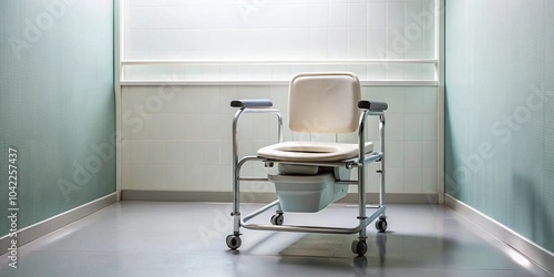 Reflected toilet chair for postoperative rehabilitation