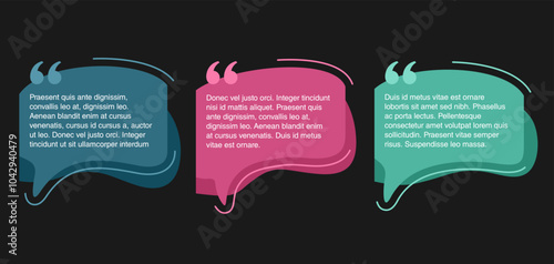 Quotes or Review template in message bubble shape