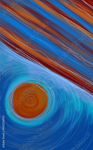 Abstract image for printing - digital painting