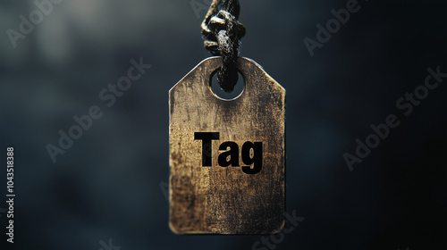 4K minimalistic design featuring categorized words: "Tag"