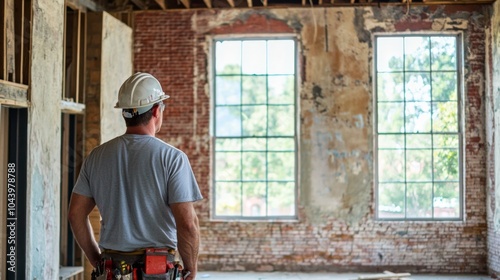 Historic Building Restoration: An architect overseeing the restoration of a historic building