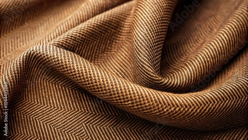 Close up of stylish brown gabardine fabric texture, draped, brown, gabardine, fabric, textile, background, texture, close up