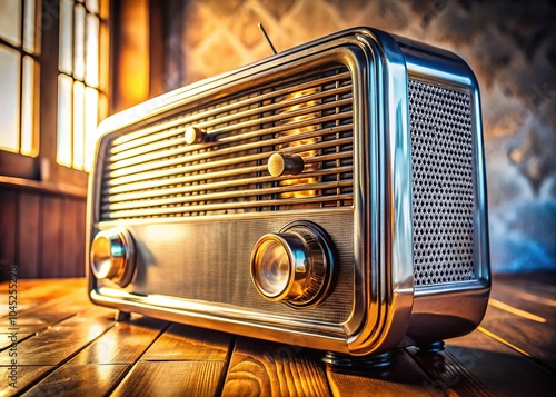 Silver Radio Portrait Photography - Vintage Electronics