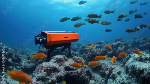 Bioacoustic fish monitoring using sound to track and protect fish species in the ocean.