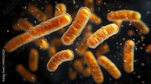 Microscopic visualization of whooping cough bacteria Bordetella pertussis in infectious setting 