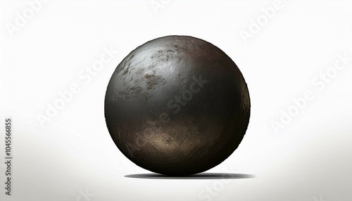 black boll on white background