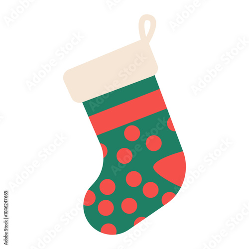 flat cute christmas sock