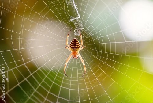 _ - A web with a distinctive comb-like structure.