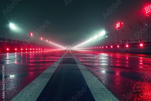 Racing circuit red lights