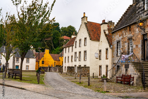 exploring the historic village of Culross, Firth of Forth, Scotland