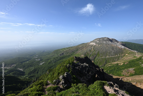 Climbing mountain ridge, Nasu, Tochigi, Japan